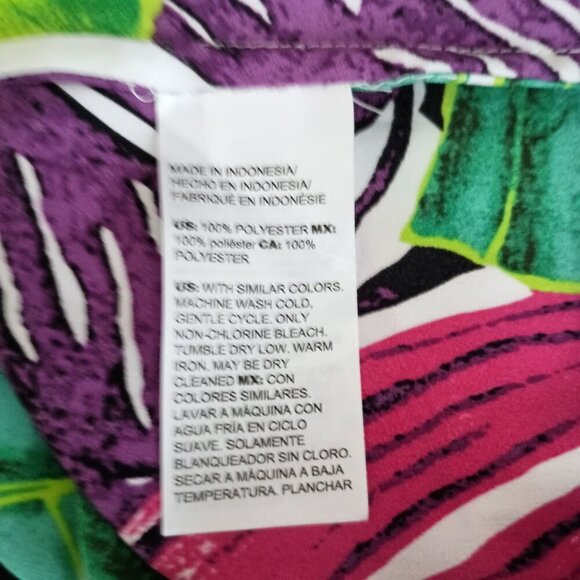 Chico’s Island Sleeveless Tie Front Blouse Size XS/2 Tropical Resort Style Top - Picture 2 of 6